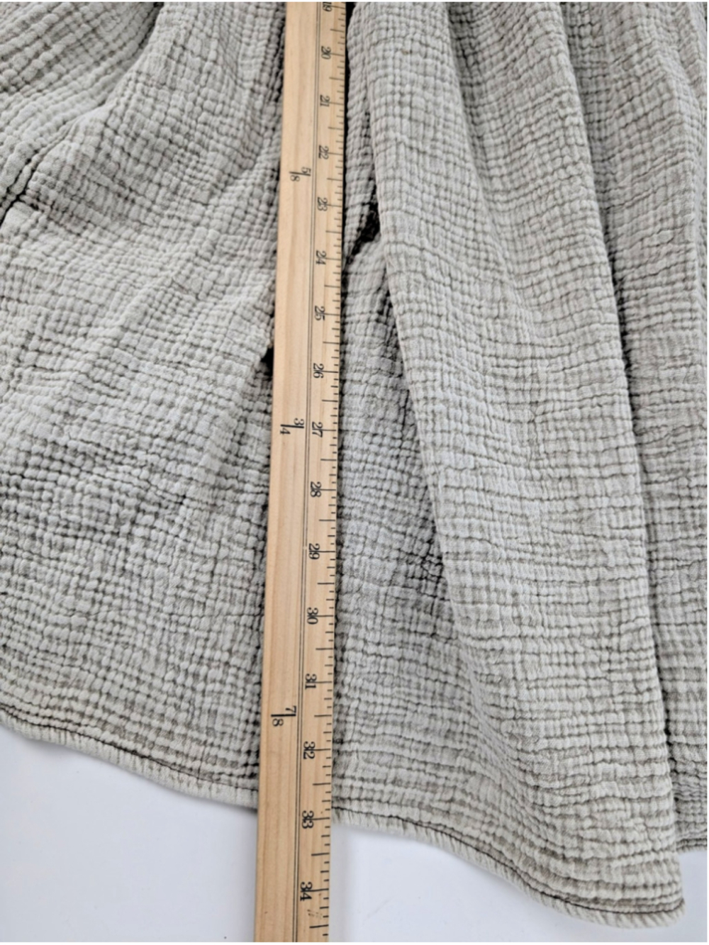 Three Bird Nest Dress Quinn Puff Sleeve Sz S Ash Gray Boho Peasant Lagenlook - Picture 11 of 11
